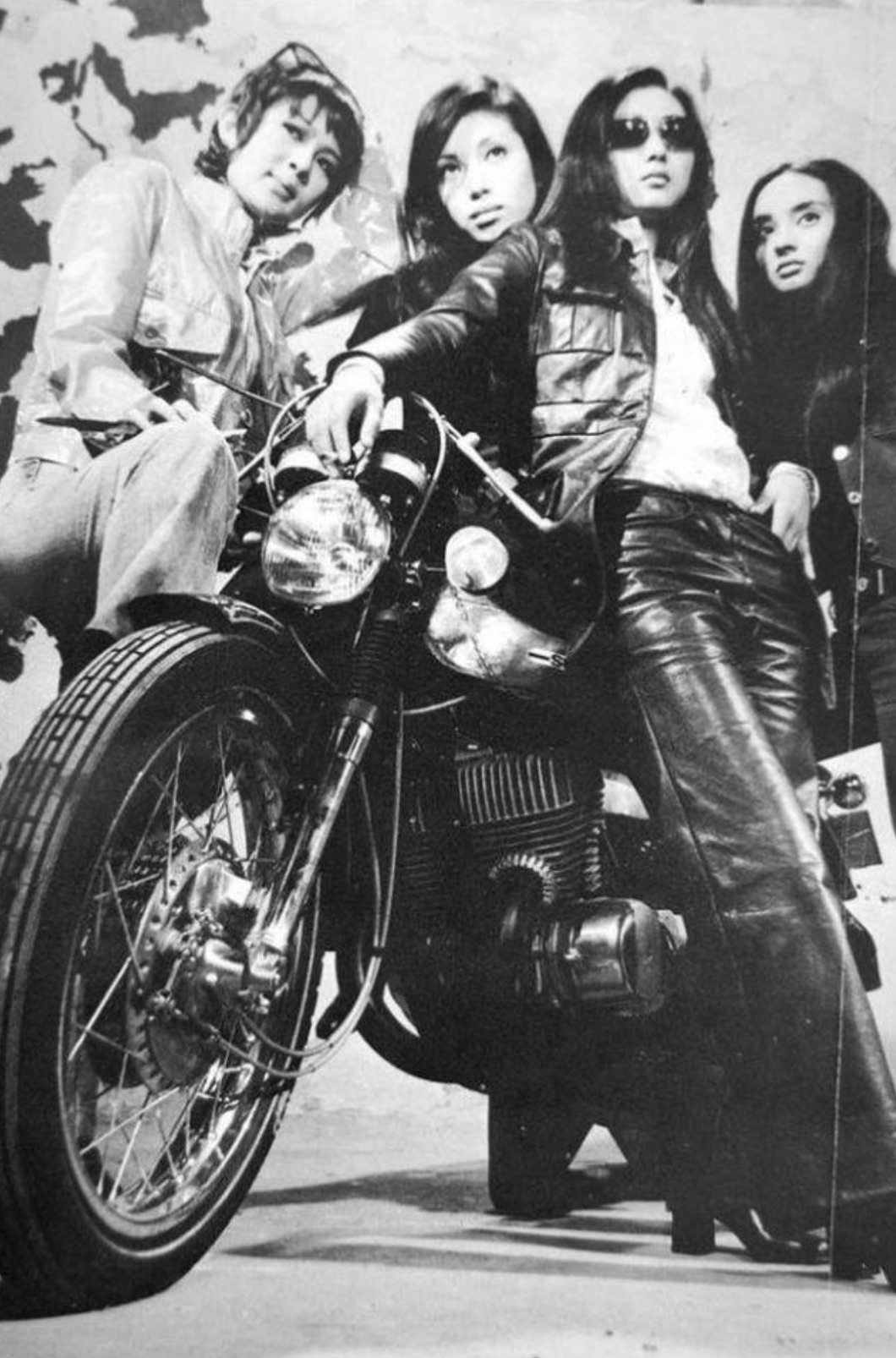 Sukeban, female Japanese motorcycle gangs. 